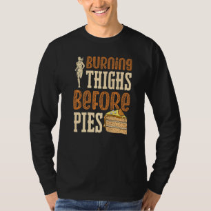 Brennen der Oberschenkel, bevor Pies über Land lau T-Shirt