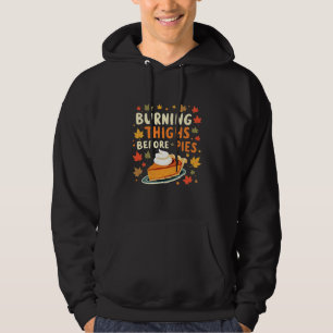 Brennen der Oberschenkel vor dem Fall des Pies-Ern Hoodie