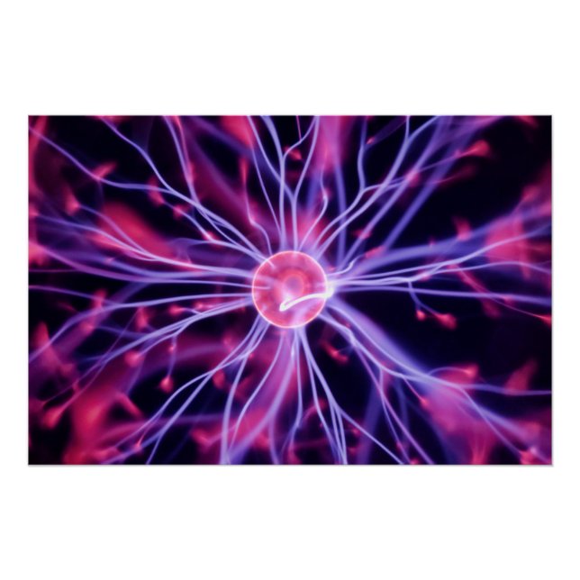 Brennen der Plasma-Kugel Poster (Vorderseite)