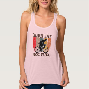 Brennen Fett nicht Öl Funny Bicycle Design Tank Top