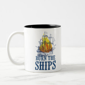Brennen Sie die Schiffe, Für King und Country Fan Zweifarbige Tasse