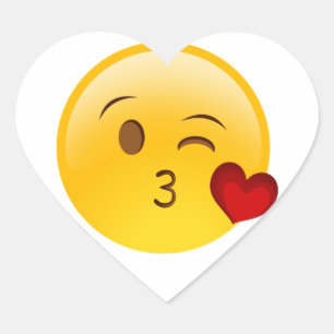 Brennen Sie einen Kuss emoji Aufkleber durch