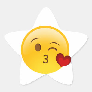 Brennen Sie einen Kuss emoji Aufkleber durch