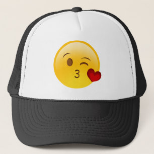 Brennen Sie einen Kuss emoji Aufkleber durch Truckerkappe