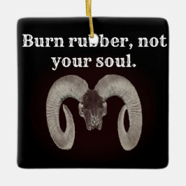 Brennen Sie Gummi nicht Ihr Soul. Personalisiert Keramikornament