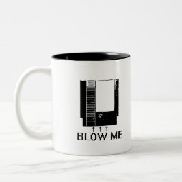 BRENNEN SIE MICH DURCH ZWEIFARBIGE TASSE