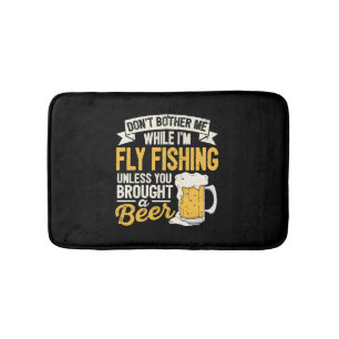 Brennen Sie mich, während ich Fischen Bier Lover A Badematte