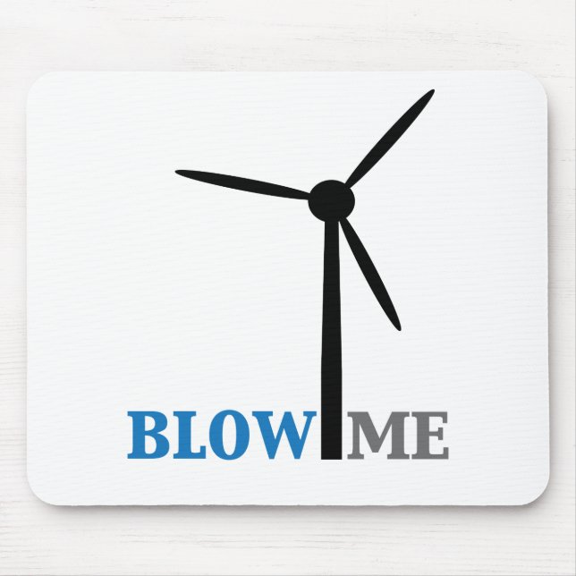 brennen Sie mich Windkraftanlage durch Mousepad (Vorne)