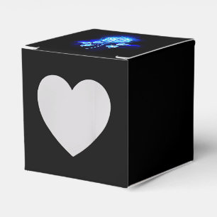 Brennende Blaue Rose Geschenkschachtel