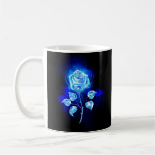 Brennende Blaue Rose Kaffeetasse