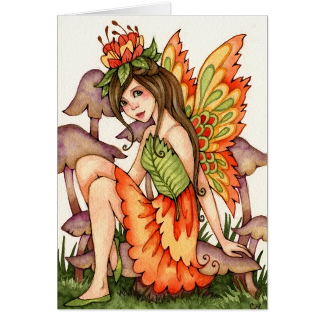 Brennende Flügel - Herbst-Fee-Kunst (Vorne)