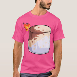 Brennende Marshmallow-S'Mores-Gruppencamping T-Shirt