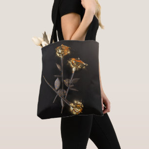 Brennende Rosen – Goldene Eleganz Tasche
