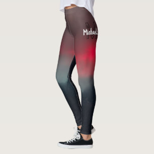 Brennende Wolken, Nebel und Monografie der Berge i Leggings