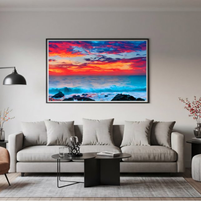 Brennender Horizont Poster (Von Creator hochgeladen)