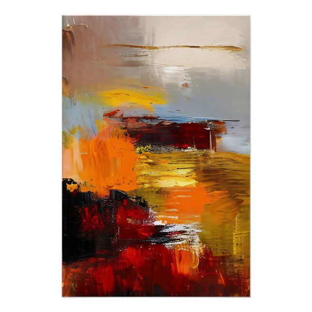 Brennender Horizont Poster (Vorderseite)