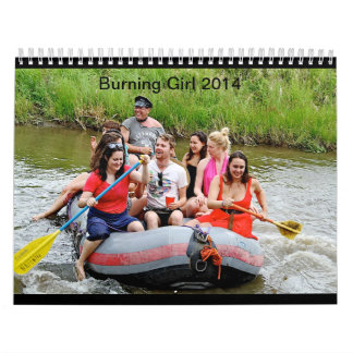 Brennender Kalender 2014 des Mädchen-sechs