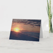 "Brennender Sonnenaufgang-" Raum-Gruß-Karte