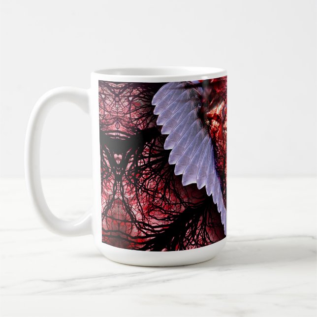 brennendes Herz Kaffeetasse (Links)