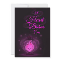 Brennendes Herz Valentinstag