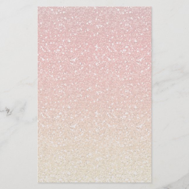 Brennendes Ombre mit Glitzer-Effekt Briefpapier (Vorderseite)