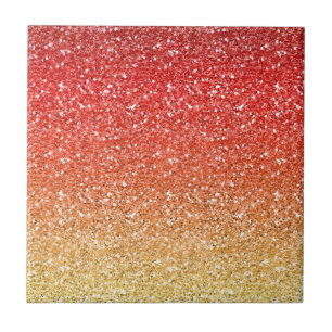 Brennendes Ombre mit Glitzer-Effekt Fliese