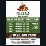 Brennholz, Holz/Holz/Holzgartenwerbung Flyer<br><div class="desc">Flyer für Firewood-,  Holz-/Holzgartenwerbung durch den Visitenkarten-Store.</div>