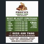 Brennholz, Holz/Holz/Holzgartenwerbung Flyer<br><div class="desc">Flyer für Firewood-,  Holz-/Holzgartenwerbung durch den Visitenkarten-Store.</div>