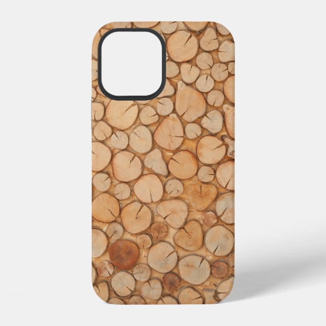 Brennholz iPhone 12 Hülle (Rückseite)