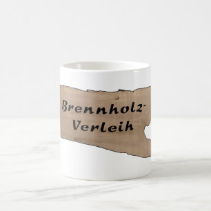 Brennholz Kaffeetasse
