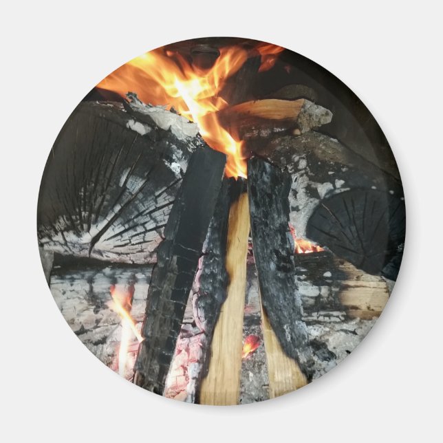 Brennholz Magnet (Vorne)