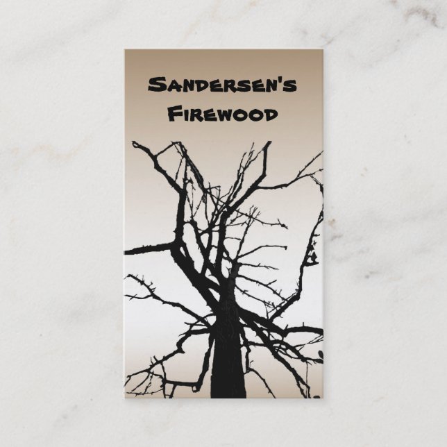 Brennholz Visitenkarte (Vorderseite)