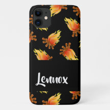 Brennholzmuster auf schwarz