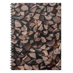 Brennholzplatte Notizblock