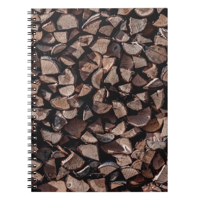 Brennholzplatte Notizblock (Vorderseite)