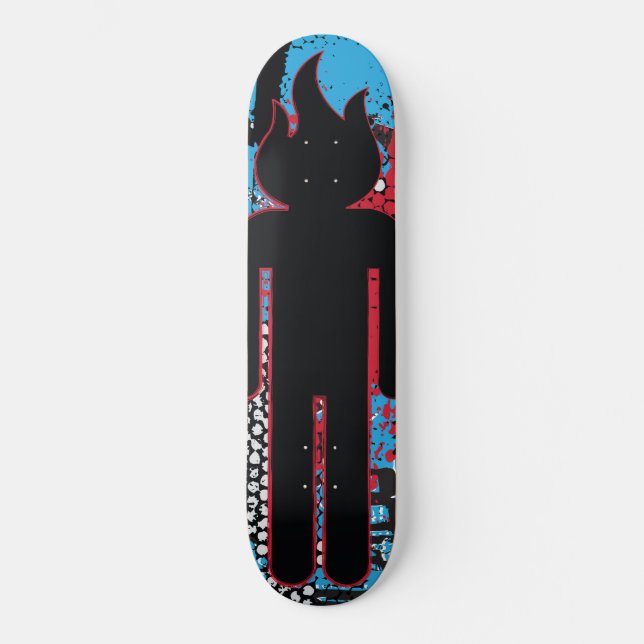 Brennkopf Skateboard (Vorderseite)