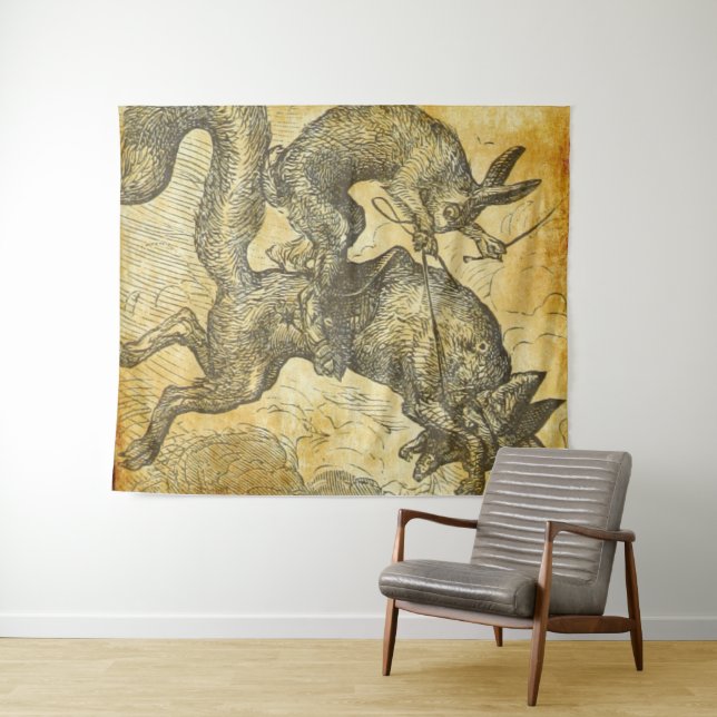 brer Kaninchen und der Fuchs Wandteppich (Beispiel (Horizontal))