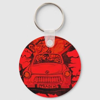 Breschnew & Honecker, Trabant Car, Berlin - Rot Schlüsselanhänger