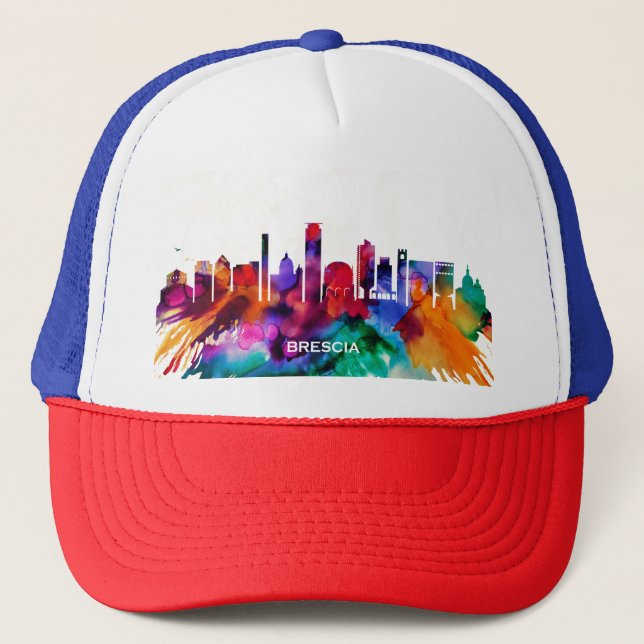 Brescia Skyline Truckerkappe (Vorderseite)