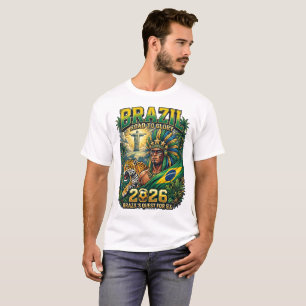 Brésil 2026 T-Shirt Personnalisé pour les Fans de