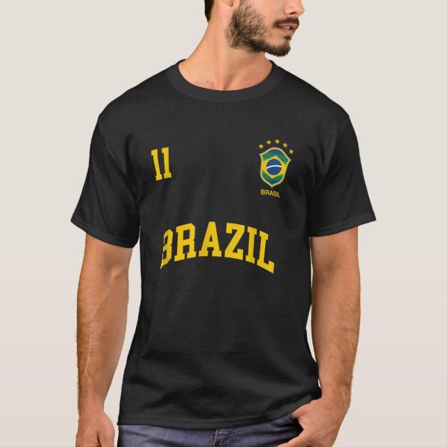 Brésil TShirt Numéro 11 Brésil Sport de l'équipe d (Devant)
