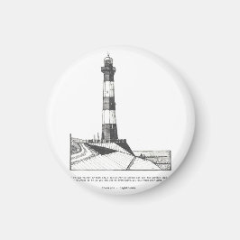 Breskens Lighthouse Niederlande Illustration Magnet
