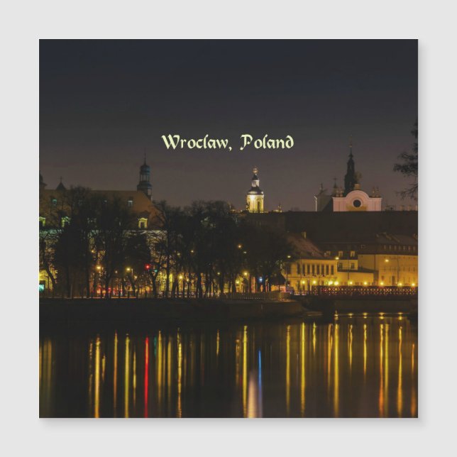Breslau, Polen Magnetkarte (Vorderseite)
