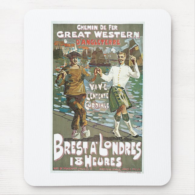 Brest á Londres 18 Stunden Mousepad (Vorne)