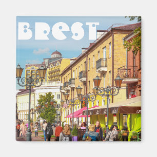 Brest Belarus Cityscape Architecture Street Брест Magnet