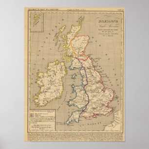 Bretagne AngloSaxonne, 800 amerikanischer Poster