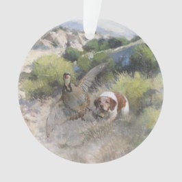 Bretagne Espagnol chasse perdrix chukar, Art