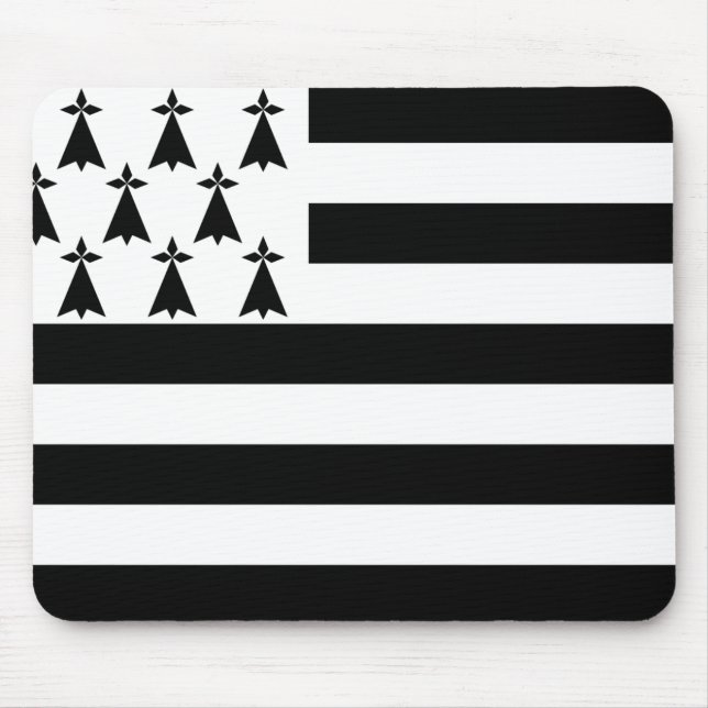 Bretagne-Flag Mousepad (Vorne)