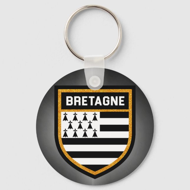 Bretagne Flag Schlüsselanhänger (Vorderseite)