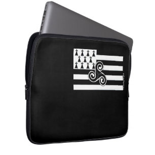 Bretagne-Flagge (Bretone) Laptopschutzhülle